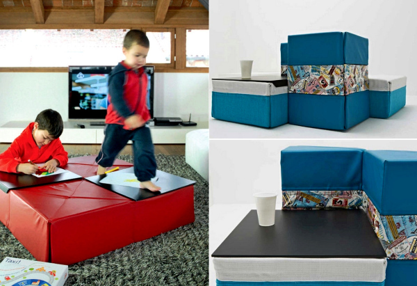 Cubel Mini: диван-конструктор из мягких кубиков