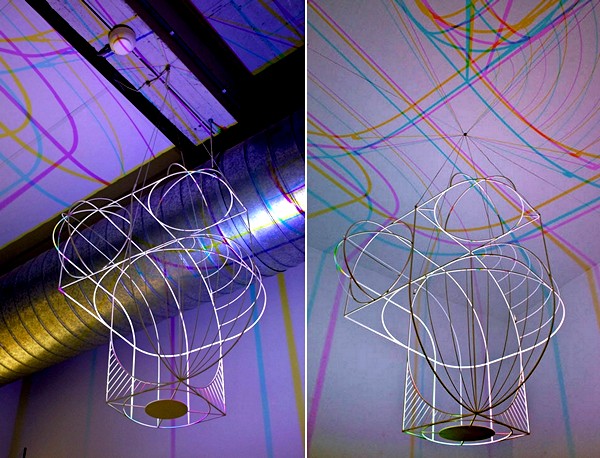 Светильник с разноцветными лучами. CMYK lamp от Dennis Parren