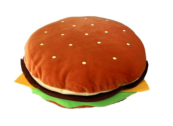 Декоративная подушка-гамбургер