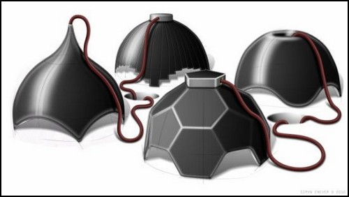Football shaped lamp от Саймона Эневера (Simon Enever)