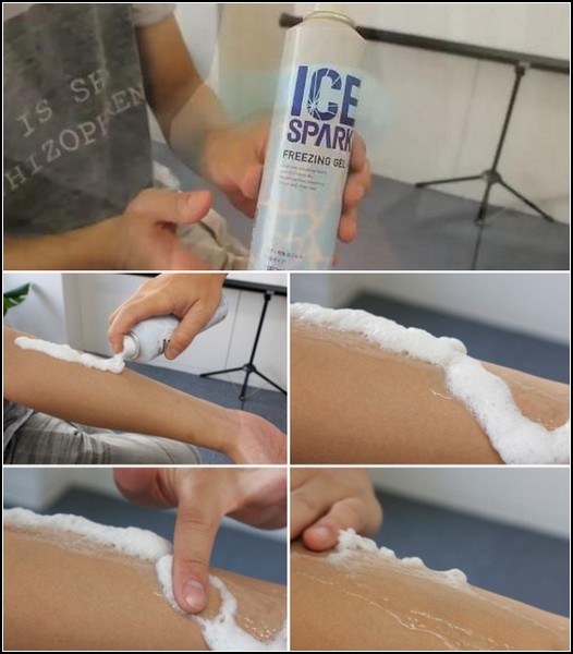 Спрей с льдинками-искрами Ice Sparkles, охлаждающий кожу