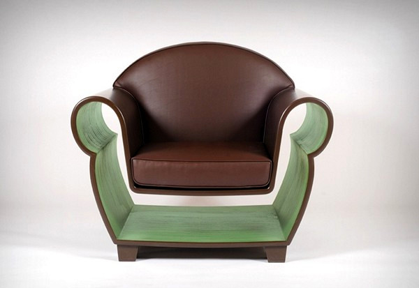 Hollow Chair, кресло с импровизированной полкой внутри. Проект от Judson Beaumont