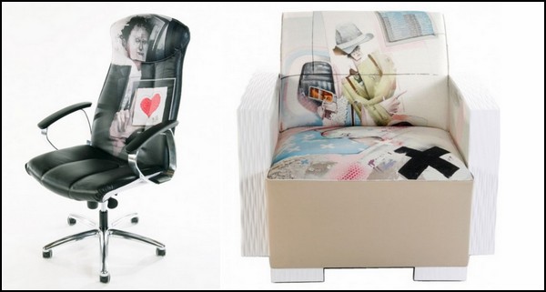 Креативная мебель с принтами. Проект Home Office от Филиппа Кудрэя