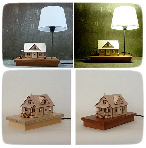 House-Lamp, уютный домашний светильник от Lauren Daley