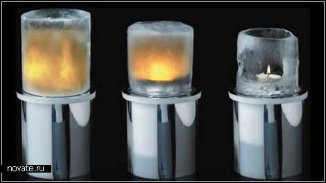Проект *Ледяная свеча* Ice candle от компании Mathmos