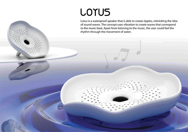 Lotus, водонипроницаемый  плавающий динамик от Lim Loren 
