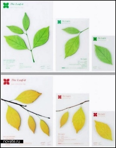 Стикеры-гербарий Leaf-It от Сангву Нама (Sangwoo Nam)