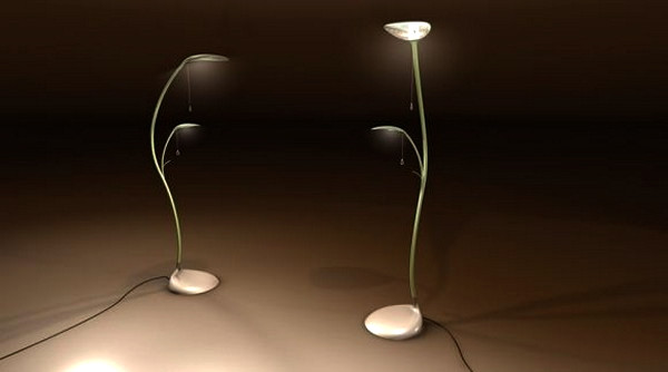 Leaf Lamp, концептуальный торшер в виде необычного растения от Sofian Tallal