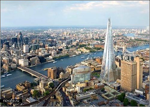 Строительство небоскреба The Shard в Лондоне