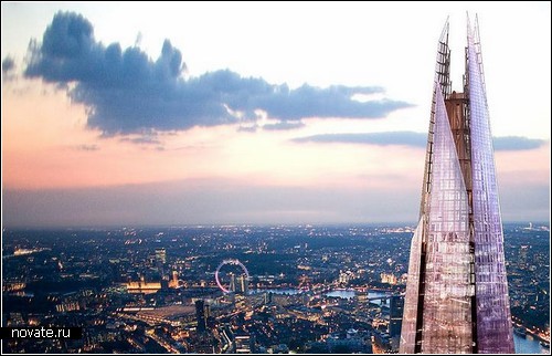 Строительство небоскреба The Shard в Лондоне