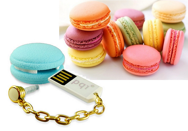  PQI Macaron: аппетитные флешки в виде разноцветного печенья