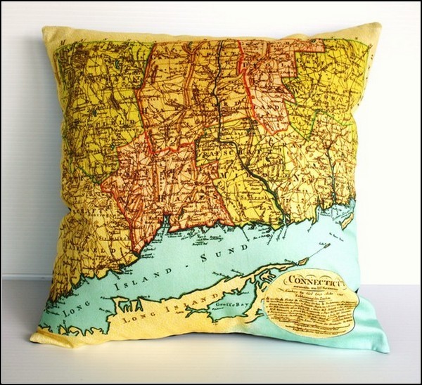 Географические подушки Map Cushions