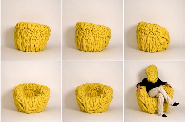 Загадочное кресло-шарпей. Ondule lounge chair от Маттиса Эно (Mattis Esnault)
