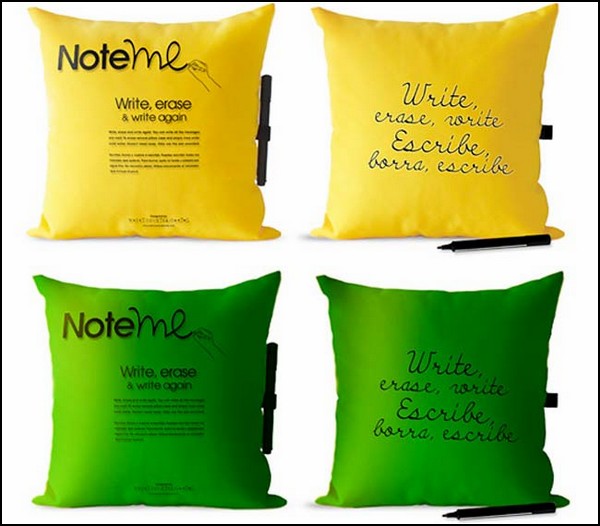 Note Me Pillows. Подушки для записок