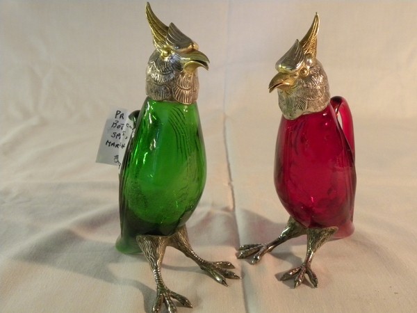 Бутылочки для приправ в виде попугаев-неразлучиков