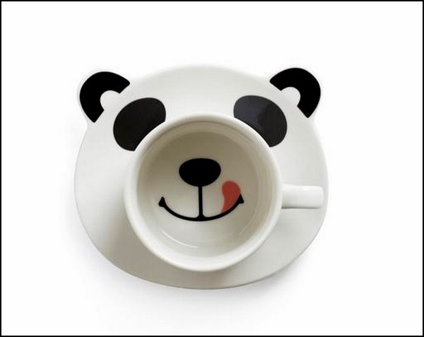 Panda Smile, набор улыбающейся посуды в виде панды