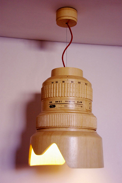 DSLR Paparazzi Lamp: деревянная люстра для фотолюбителя