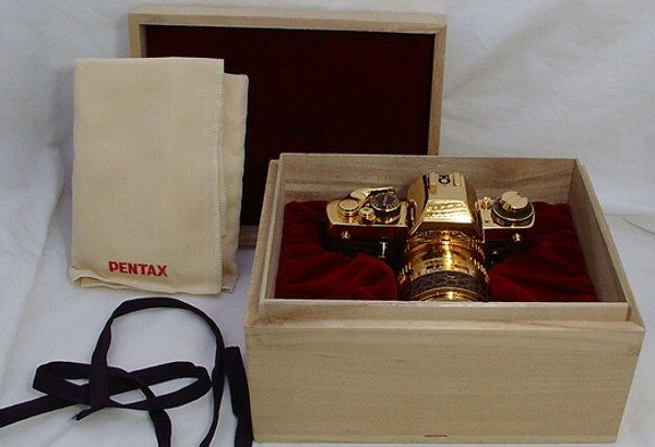 Pentax LX Gold, золотой фотоаппарат 1981 года выпуска