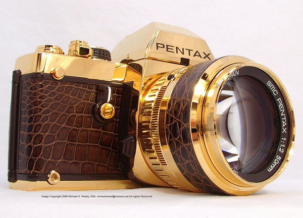 Pentax LX Gold, фотоаппарат с корпусом из 18-каратного золота
