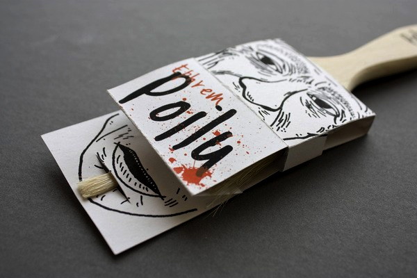 Poilus, юмористический концепт оригинальной упаковки для кисточек