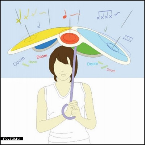 Барабаны для дождика. Концептуальный зонт Rain drum от Dong Min Park