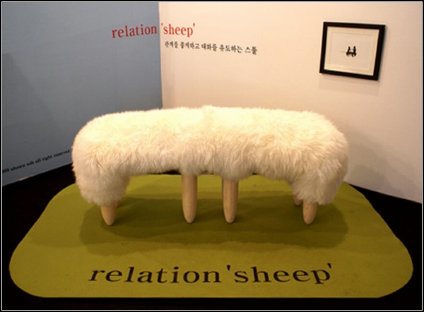 *Овечья* скамейка Relation Sheep bench