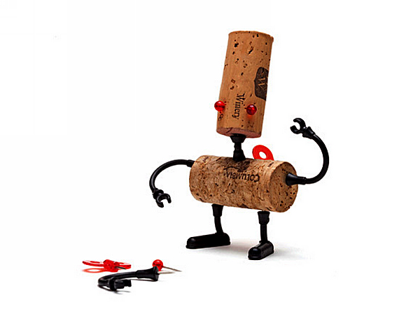 Luke, робот из винных пробок, серия Corkers Robots