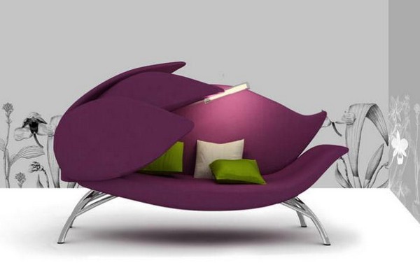 Необычный диван Fiori Divano в виде цветка