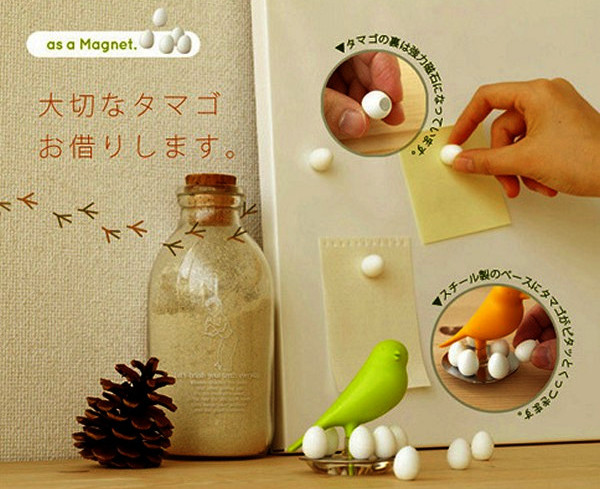 Sparrow Egg Magnet. Магниты на холодильник в виде воробьиных яиц