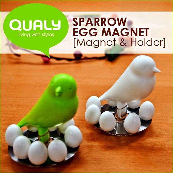 Sparrow Egg Magnet. Магниты на холодильник в виде воробьиных яиц