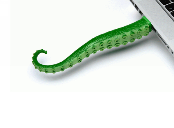 Squirming Tentacle, гаджет-игрушка для свободного USB-порта
