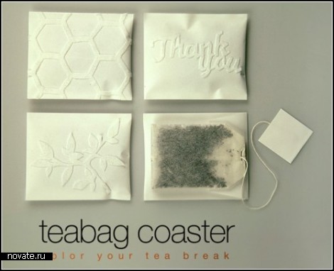 Teabag Coasters - арт-подставки для использованных чайных пакетиков
