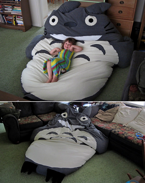 Кровать-подушка Totoro Bed в честь аниме My Neighbor Totoro