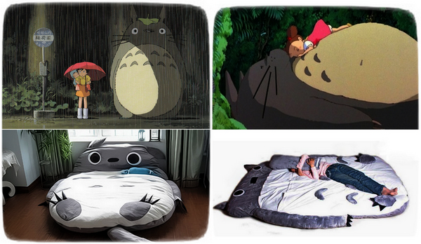 Кровать-подушка Totoro Bed в честь аниме My Neighbor Totoro