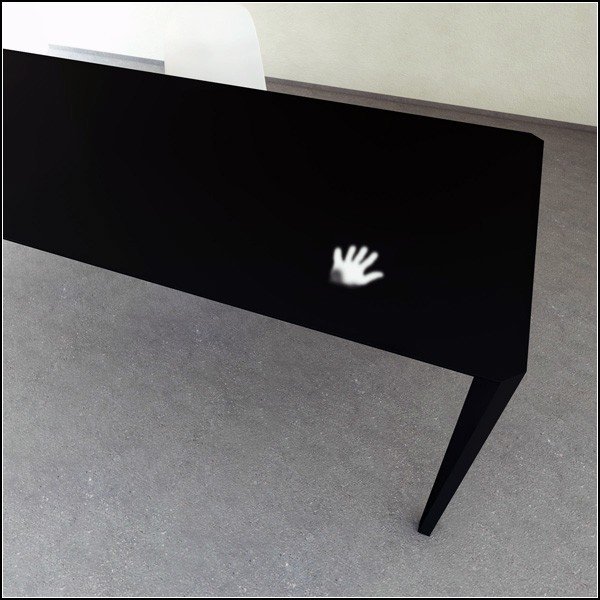 Touch Table, белеющий и чернеющий обеденный стол