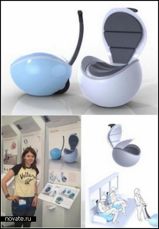 Экспериментальный шар-чемодан Travel Pod от Tiffany Roddis