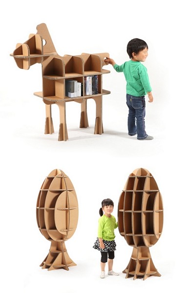 Картонная мебель для малышей из серии Tsuchinoco 