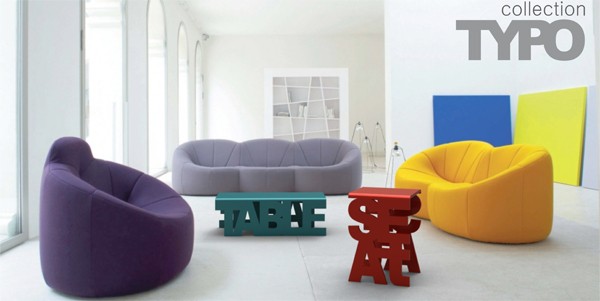 Typo furniture collection: мебель из слов, дизайн Luiza Boaventura Mendonсa