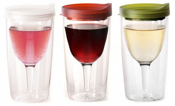 Vino2Go Wine Sippy Cup, коллекция бокалов в стакане, заранее наполненных вином 