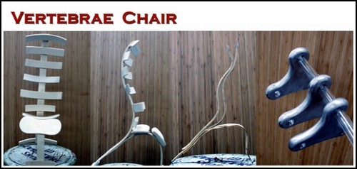 Vertebrae Chair. Концептуальный ортопедический стул-позвоночник