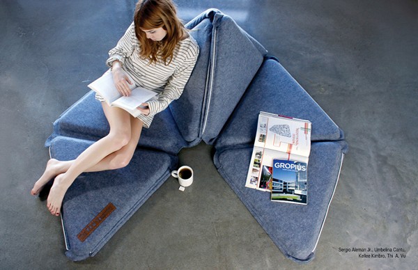 Viera Convertible Chair: из матраса в диван, из дивана в скамейку