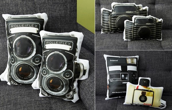 Винтажные фотоаппараты Vintage Cameras в виде дизайнерских подушек