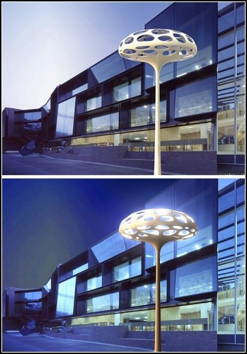 Уличный *гриб*-светильник Voronoi Lamp
