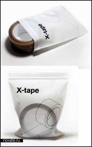 X-Tape. Креативная липкая лента от Hyoungmin Park и Jeongmin Lee