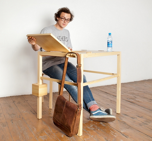 *Зевака*. Стол для ленивого студента от дизайнера Ярослава Мисонжникова