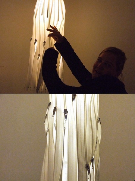 Zipp, лампа на молнии от Camilla Waldal и Janne Helen Bulling