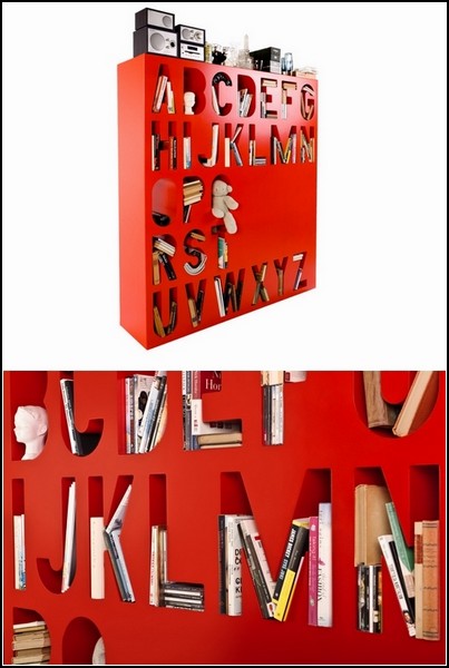 AAKKOSET Shelf. Алфавитный шкаф-разделитель для комнаты