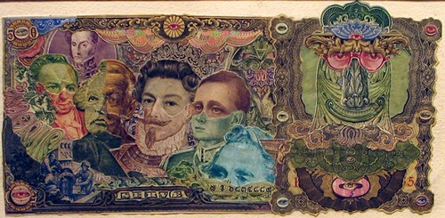 Картины из денег. Работа Кристофера Вайлда