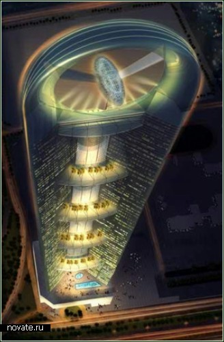 Проект 700-метрового и 125-этажного небоскреба в Дубаи
