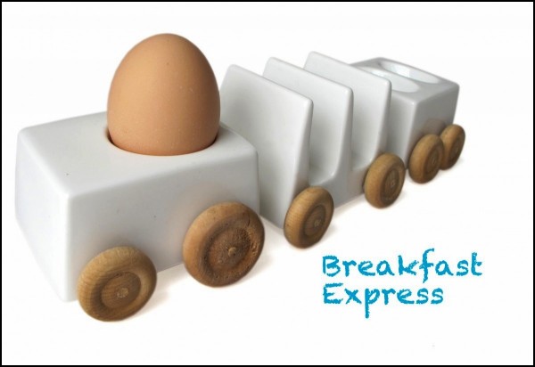 Breakfast Express, паровозик, везущий завтрак